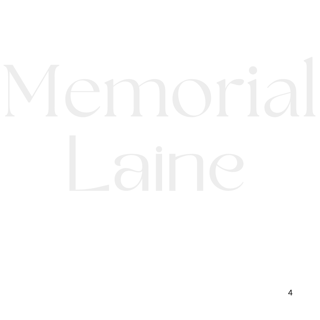 Memorial Laine wordmark